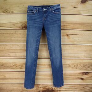 Aeropostale Skinny Jeans Womens Size 2 Short Blue Cotton‎ Blend Low Rise